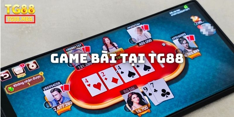 game bài đặc sắc tại TG888